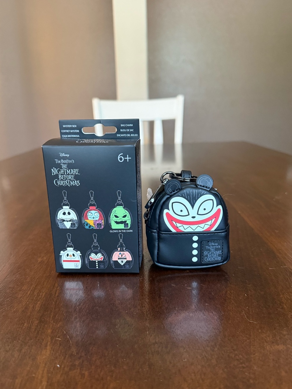NWT Loungefly The Nightmare Before Christmas Scary Teddy Mini Backpack Keychain